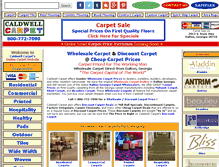 Tablet Screenshot of caldwellcarpet.com